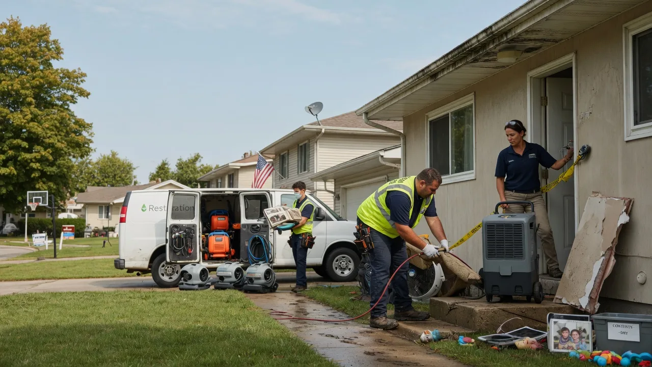 Water Damage Restoration in Helmsburg, IN near me